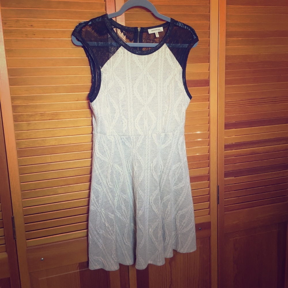 Black and white winter dress.