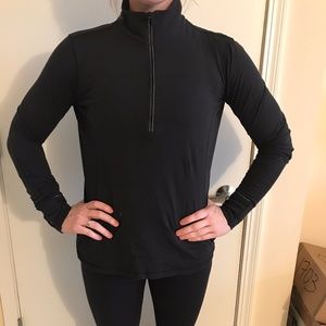 Lululemon Outrun 1/2 zip - black