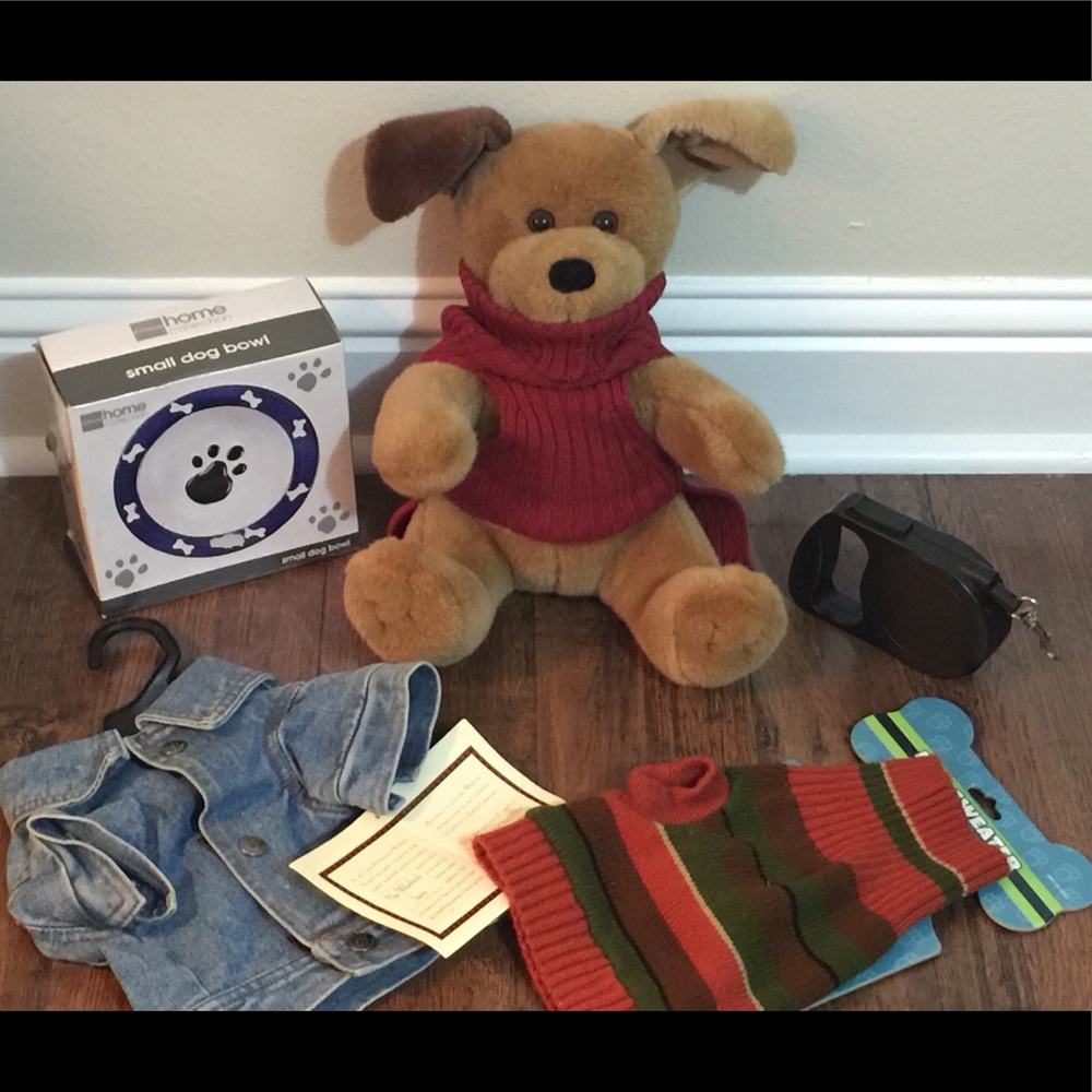 Winter Dog Sweaters (Red and Striped)