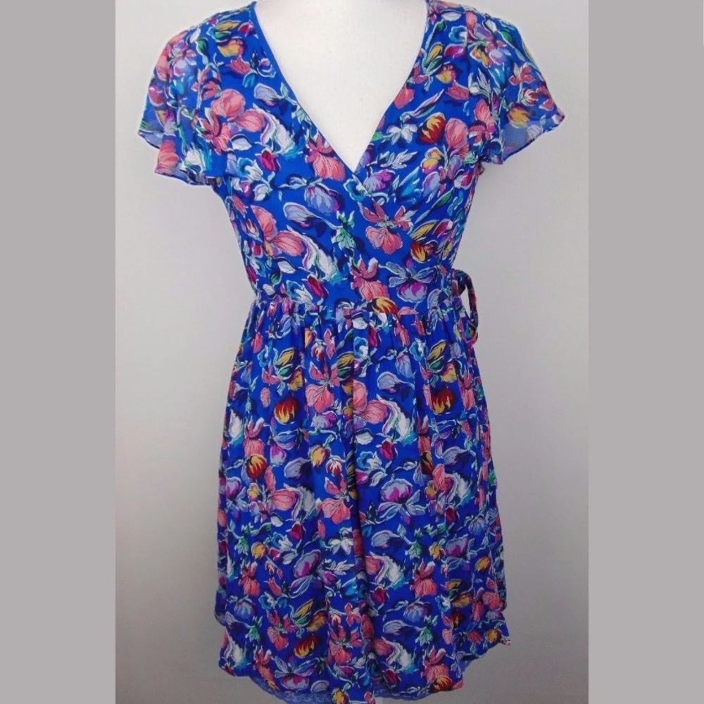 Moulinette Soeurs Anthropologie Floral Wrap Dress