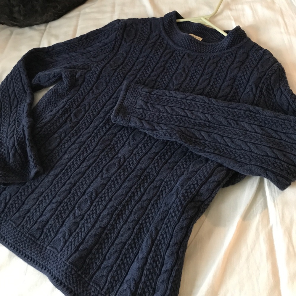 L L bean L-mixed cable sweater