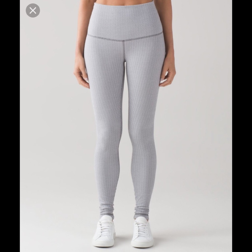 Wunder Under High Rise Pant Herringbone Lululemon