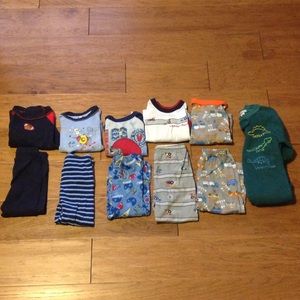 Lot of Boys Pajamas 18M