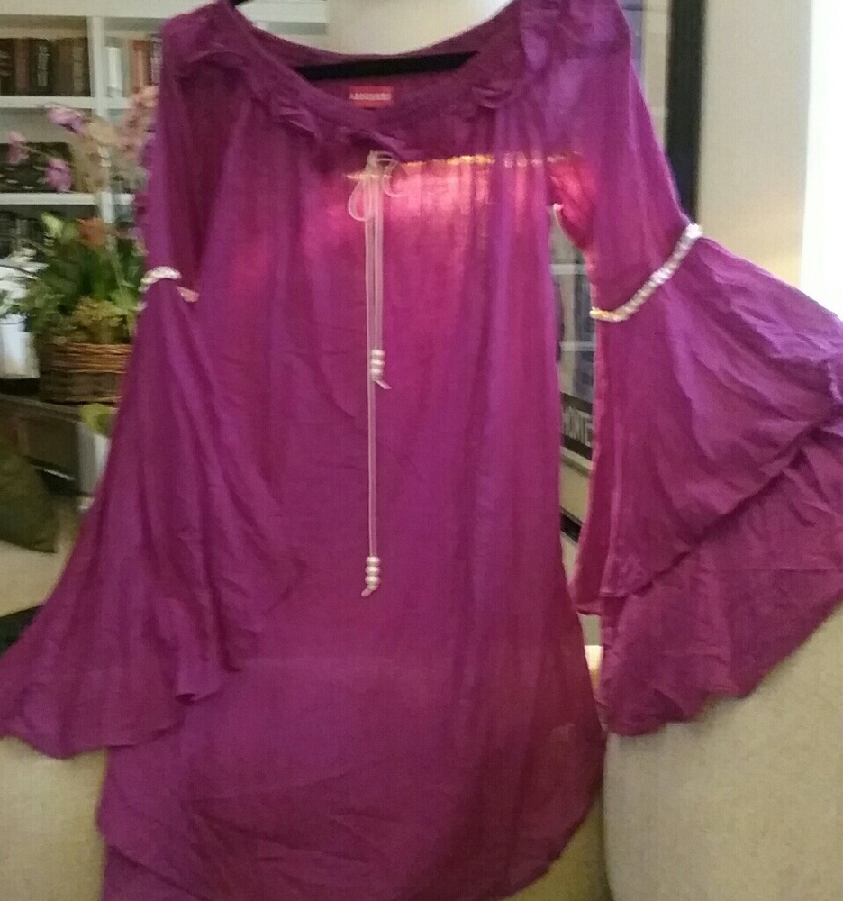 Gorgeous Boho dress with lace and pearl beading