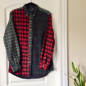 🆕 NWOT CHAPS Men’s Mixed Plaid Button Down, S