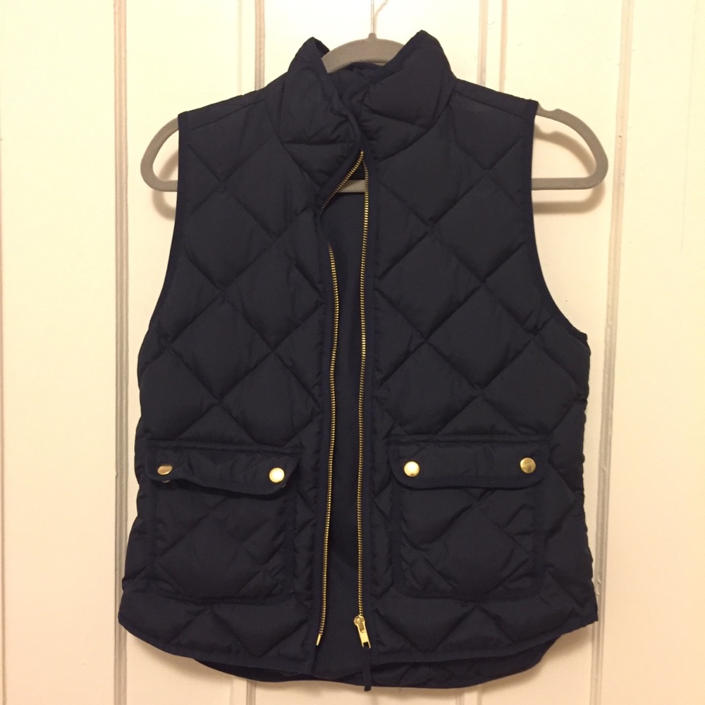NWOT J. Crew Vest Petite Small - Navy