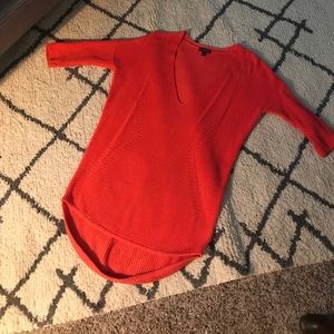 Express Coral 3/4 length Sweater