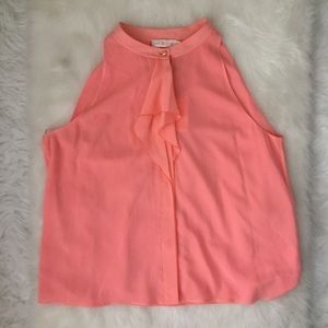 TORY BURCH Coral Chelsea Top Sleeveless Sz XL