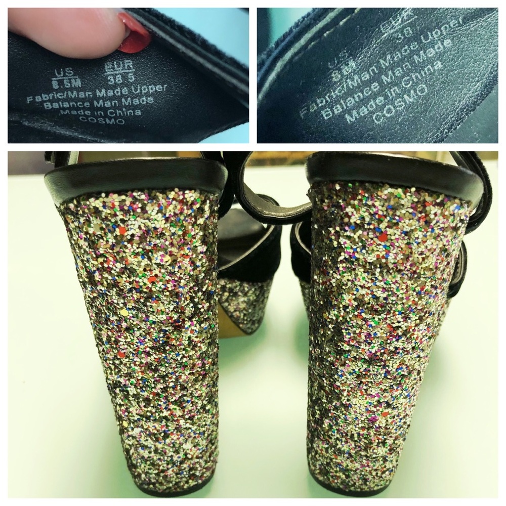 Circus by Sam Edelman Cosmo Velvet Glitter Heels - Picture 7 of 8