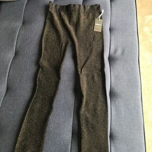 Black and gold legging