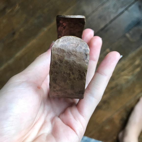 Handmade copper bangle bracelet - Picture 3 of 3