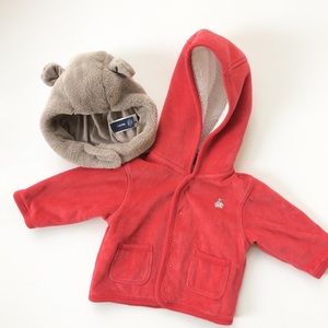 Bear hat and cardigan