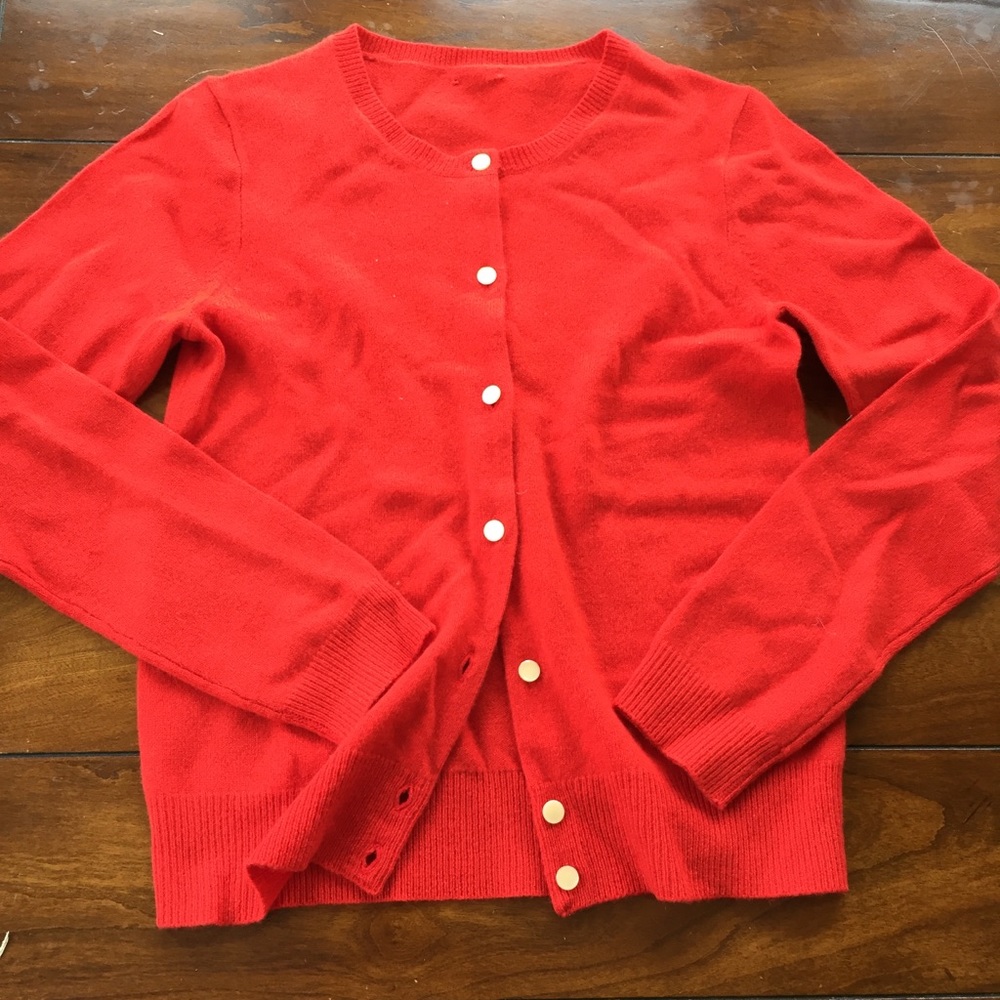 J. CREW CASHMERE GIRL’S CARDIGAN EUC SZ14