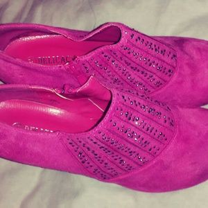 Pink Stud Heel Bootie
