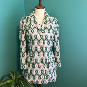 Juicy Couture Green White Jacket Chic