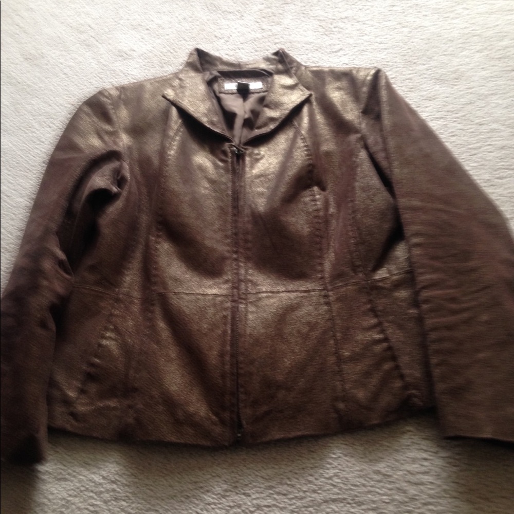 Coldwater Creek Leather Jacket