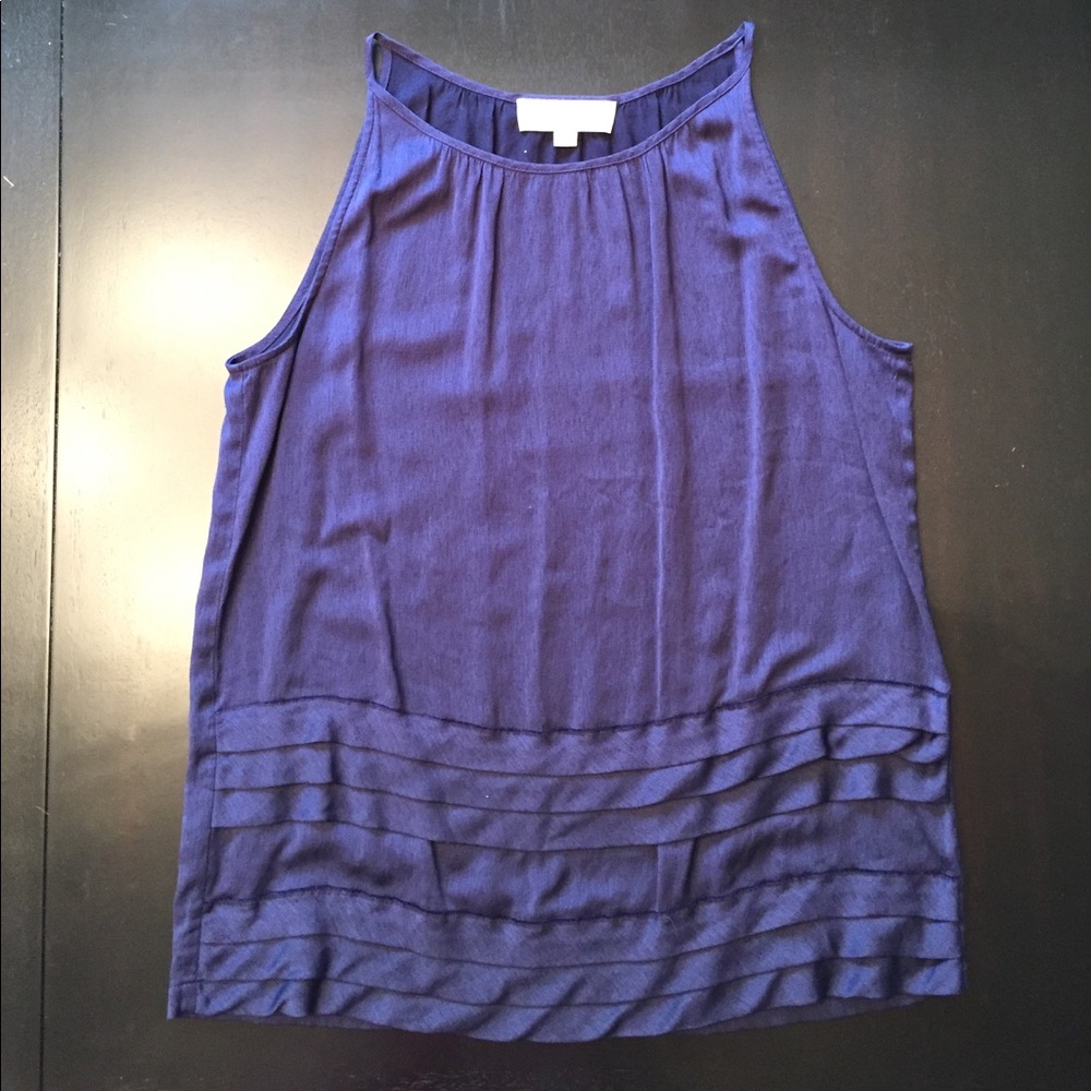 Navy high-neck tank