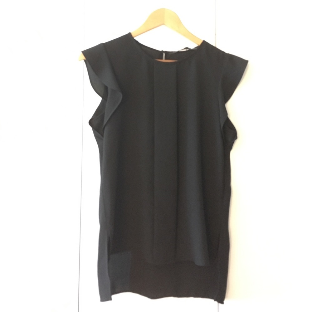 Zara Black SS Blouse