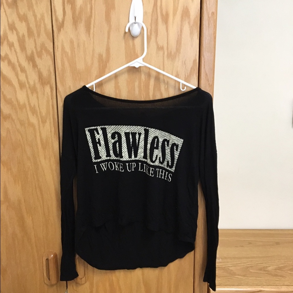 Long sleeve I woke up like this top