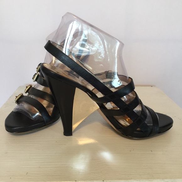 Michael Kors Black Strappy Heels - Picture 2 of 7