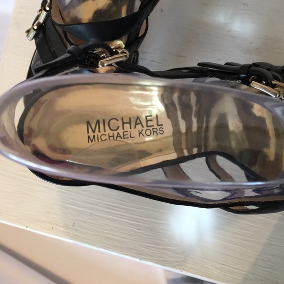 Michael Kors Black Strappy Heels - Picture 3 of 7