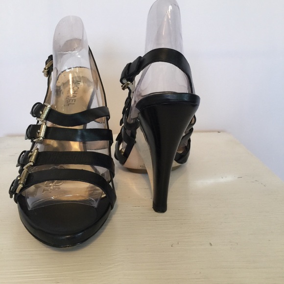 Michael Kors Black Strappy Heels - Picture 4 of 7