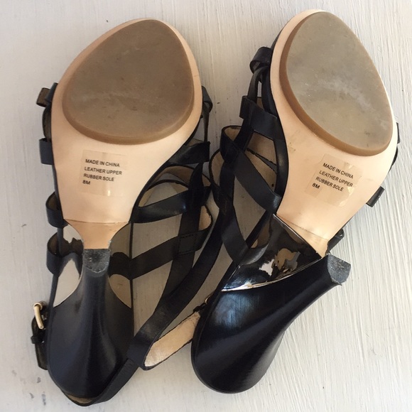 Michael Kors Black Strappy Heels - Picture 5 of 7