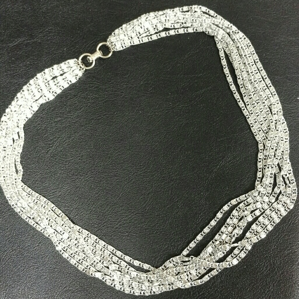 Sarah Coventry "Silvery Cascade" necklace 1960s