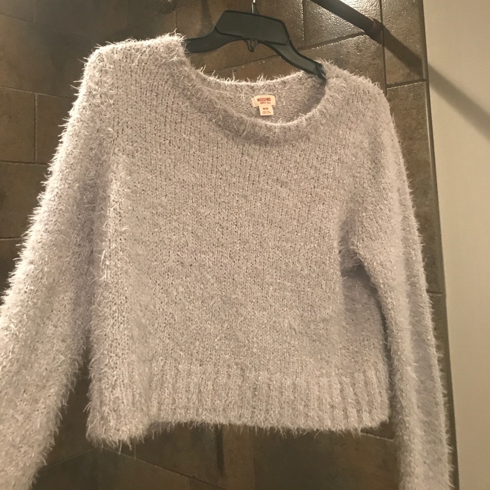 Fuzzy Grey Sweater