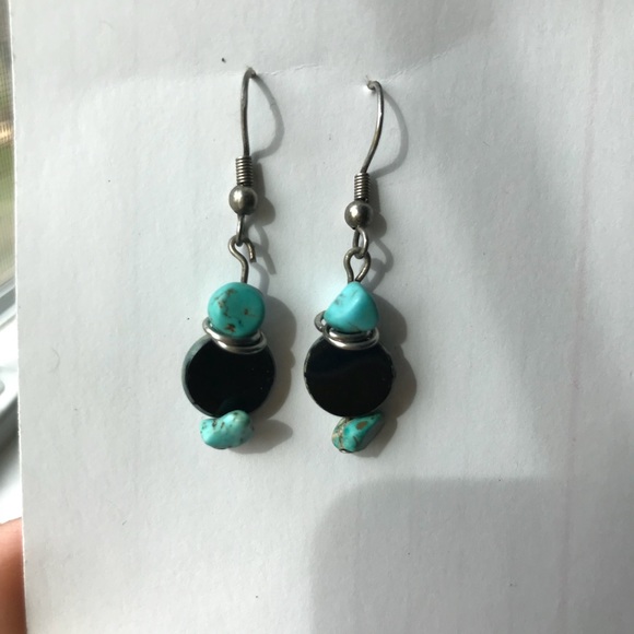 Turquoise earrings - Picture 2 of 3