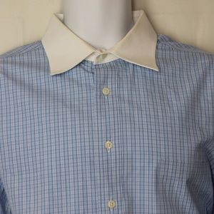 17 34 Vineyard Vines Blue French Cuff  Mens Shirt