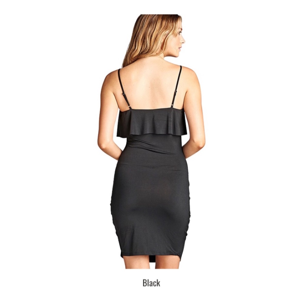 Last day saleAdjustable straps bodycon fit dress - Picture 2 of 3