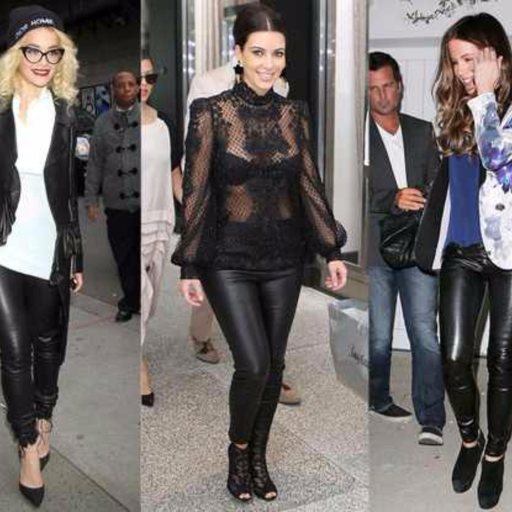 Faux Leather Leggings - Picture 4 of 4