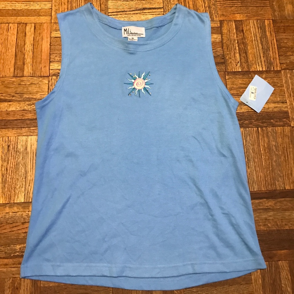 Milli Designs Embroidered Tank Top Plus Size 2X