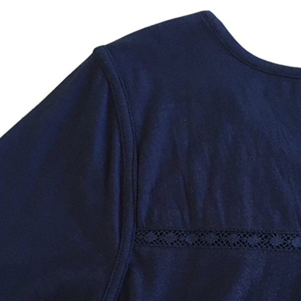 Big Tall Boho Crochet Lace Maternity Nursing Tunic - Picture 6 of 8