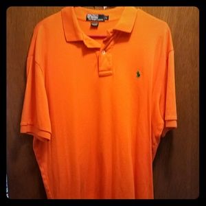 Orange polo ralph lauren polo shirt large