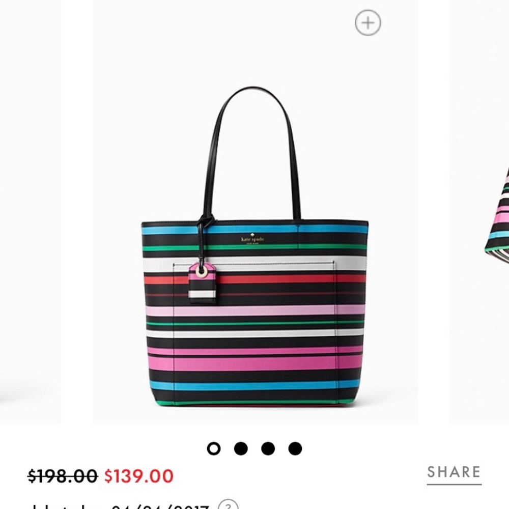 Kate Spade Harding Street Stripe Riley Tote