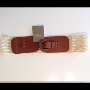 Elastic & Leather Anthropologie Belt