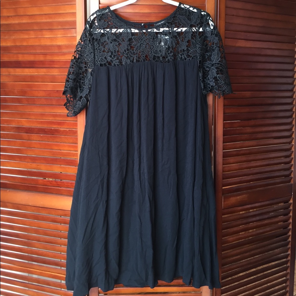 Black plus size short dress