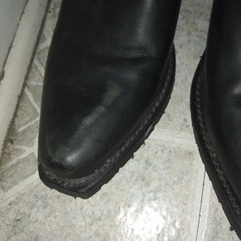 Frye black leather women's western boots sz 8.5 M - Picture 3 of 8