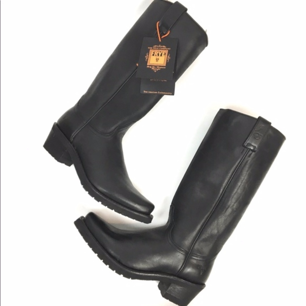 Frye black leather women's western boots sz 8.5 M - Picture 2 of 8