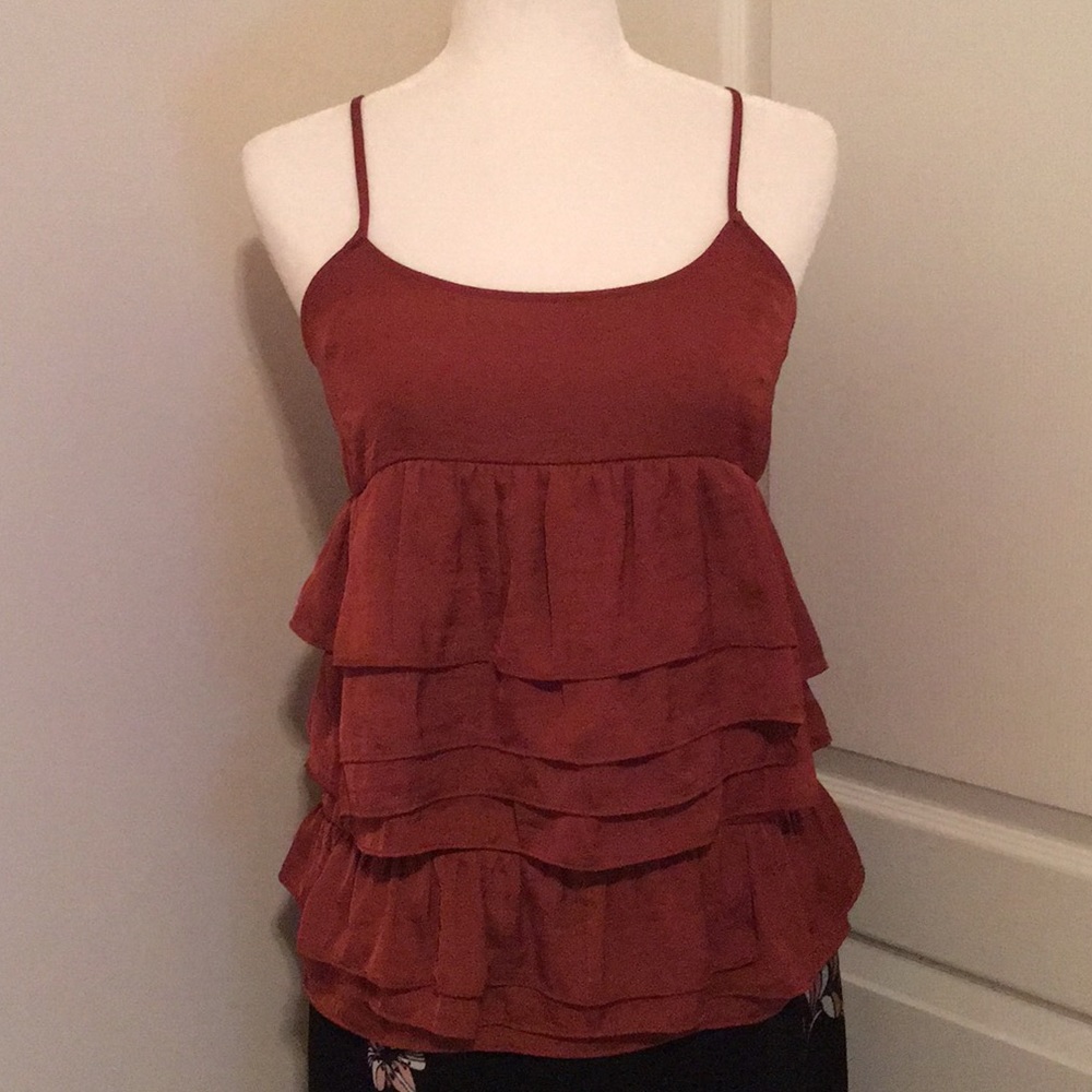 Who What Wear Target Tiered Ruffle Camisole Tank - Picture 3 of 8