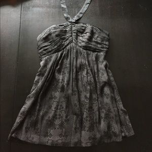 Black/gray halter tank