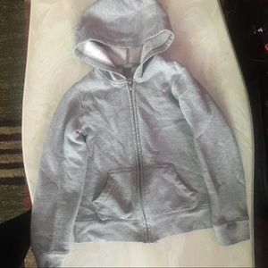 Champion Fleece Zip Hoodie Grey Small