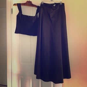 Sleeveless top and matching maxi skirt