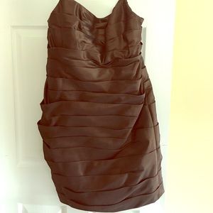 Dress brown with shrug