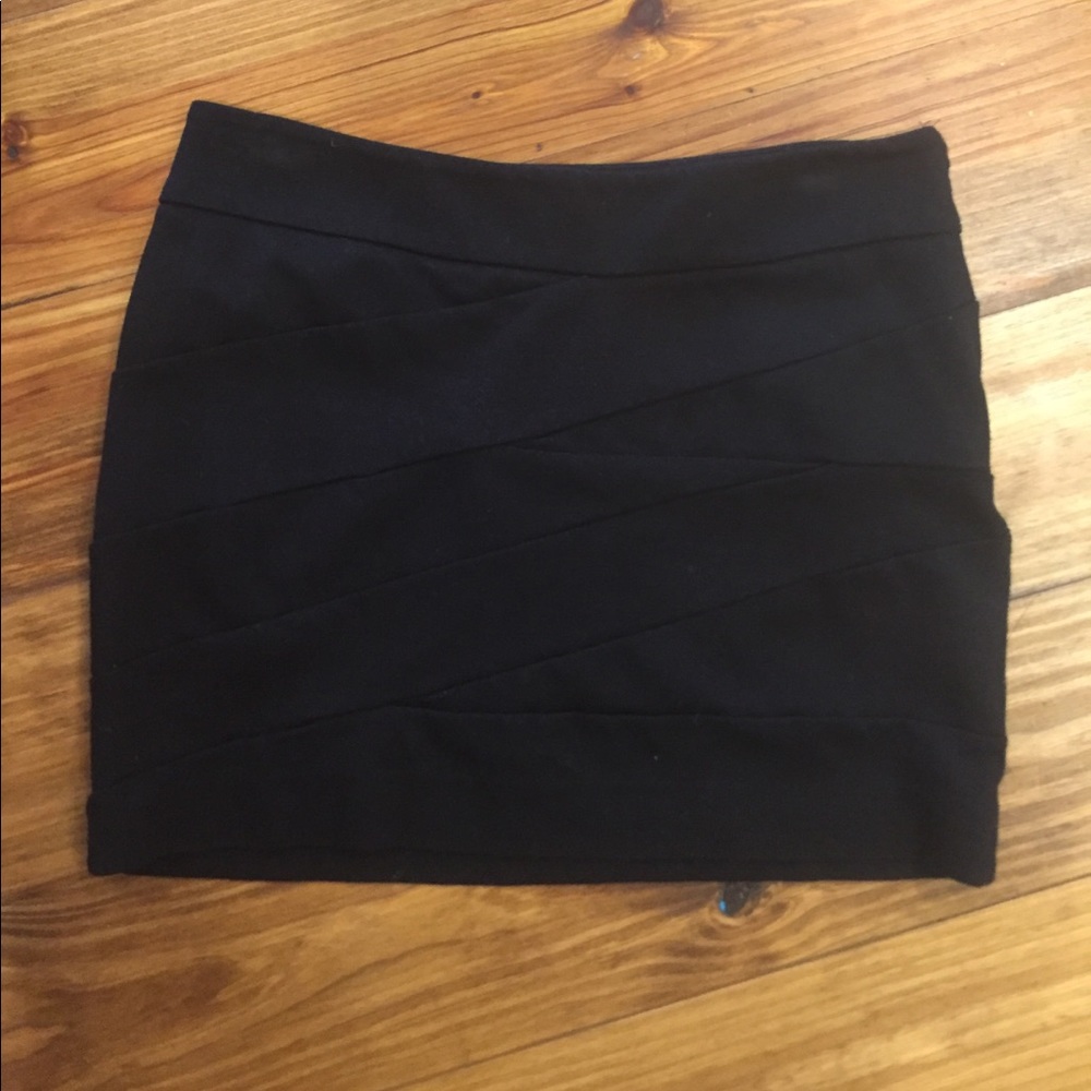 EUC black express mini skirt