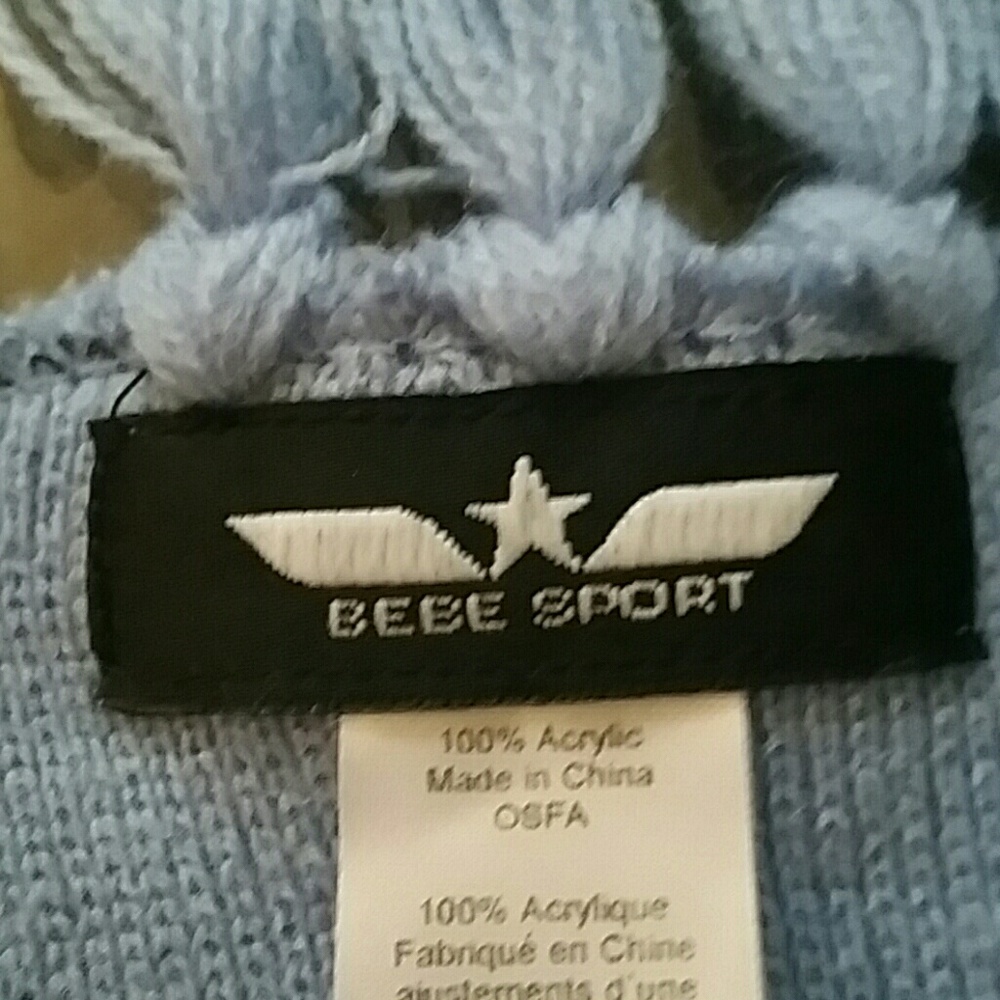 BEBE SPORT Blue Winter Scarf