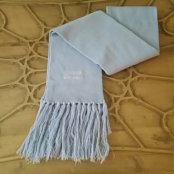 BEBE SPORT Blue Winter Scarf - Picture 3 of 3