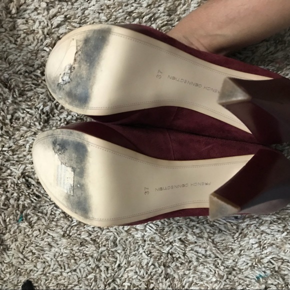 French Connection maroon suede pumps - Picture 8 of 8